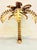 Metal Palm Tree Wall Sconces, 1970s, Set of 2 For Sale - Image 7 of 14
