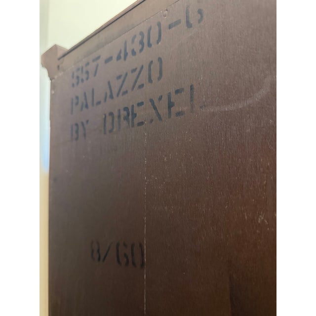 Vintage Drexel Palazzo China Cabinet With Arched Glass Doors For Sale In Denver - Image 6 of 12
