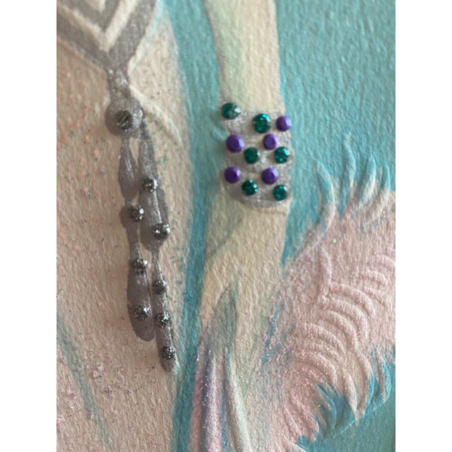 Sculpture Materials 1980s Mixed Media Art Deco Wall Art by Mary Vickers. Signed For Sale - Image 7 of 13