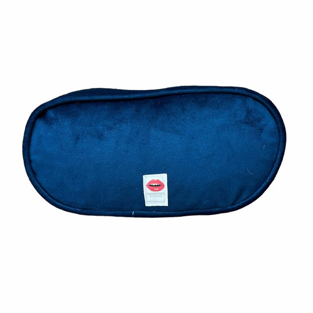 Original "Chill Pill" Sculpted Blue Velvet Pillow, Custom Made Original Design For Sale - Image 6 of 6