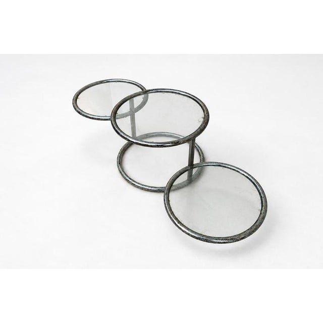 Italian Architectural Swivel Coffee Table, 1980s For Sale - Image 4 of 7