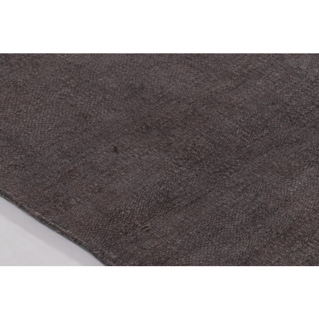 1950s Vintage Anatolian Turkish Solid Rug in Brown Tones - Rug & Kilim For Sale - Image 5 of 9