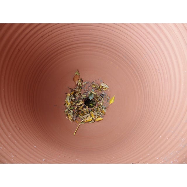 Early 21st Century Pair of Large Flamme Glazed Terra Cotta Garden Planters From Anduze France For Sale - Image 5 of 18