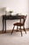 Black Late 20th Century French Provincial Style Matte Black Bedside Table / Writing Desk With Bronze Hardware — 35.5” For Sale - Image 8 of 10