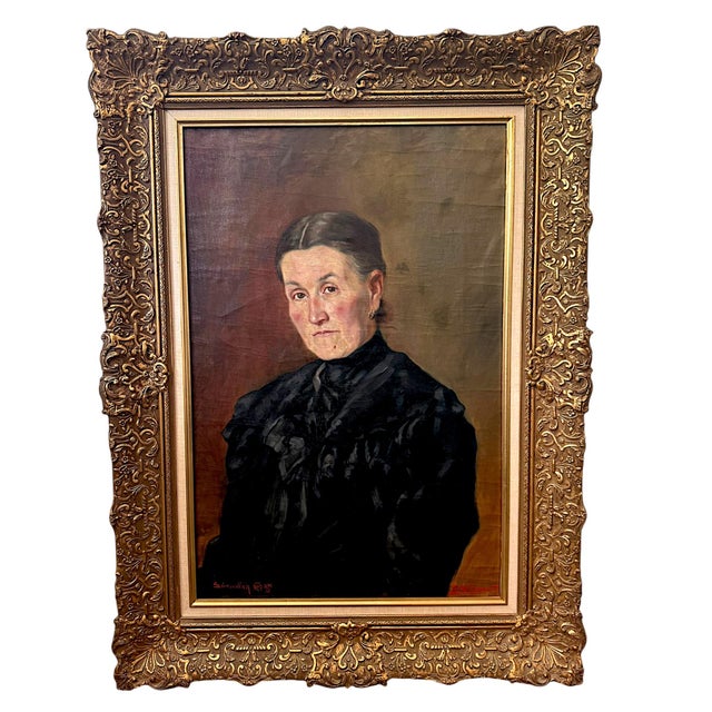 Pair of Signed Hungarian Portrait Paintings Attributed to F. Petkó Zsigmond, Dated 1906–1907 For Sale - Image 11 of 18