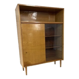 Vintage Bookcase with Sliding Doors from Novy Domov, 1976 For Sale