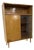 Vintage Bookcase with Sliding Doors from Novy Domov, 1976 For Sale