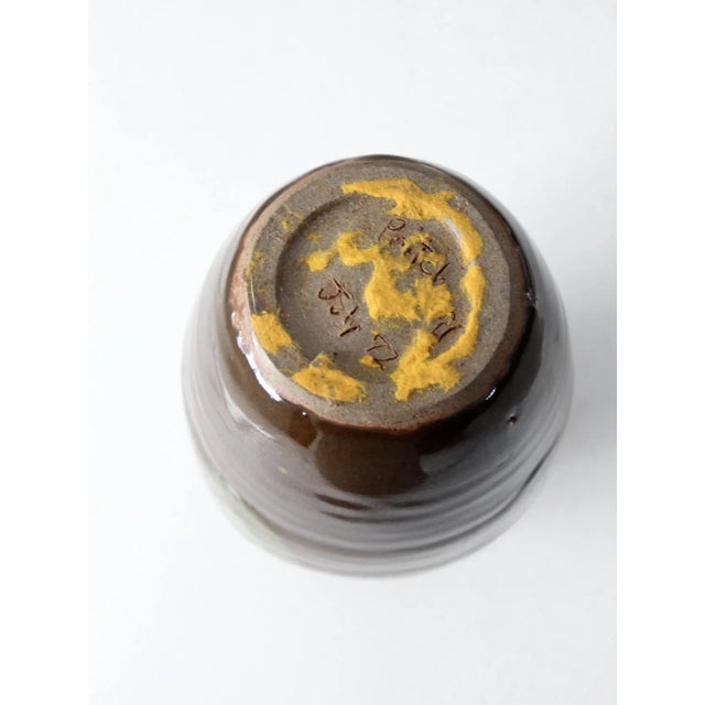 Vintage 70s Studio Pottery Vase For Sale - Image 6 of 10