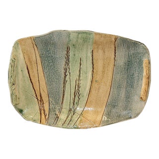 Beautiful, Hand-Made Studio Pottery Tray For Sale