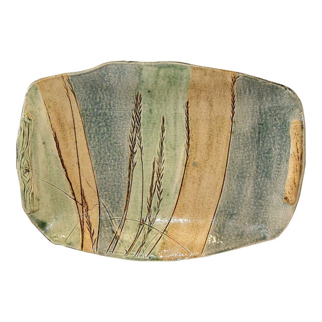 Beautiful, Hand-Made Studio Pottery Tray For Sale