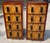 Art Deco Vintage Art Deco Olive Wood Tall Chests - a Pair For Sale - Image 3 of 10