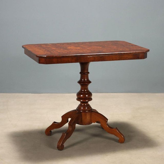 Rolo Style Walnut Center Table For Sale - Image 11 of 11