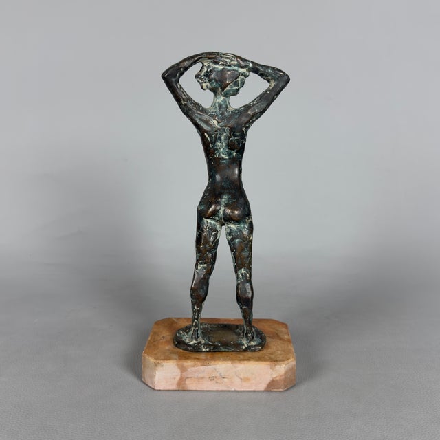 S. Gasparri, Woman Bathing, 1950s, Bronze on Marble Base For Sale - Image 4 of 16
