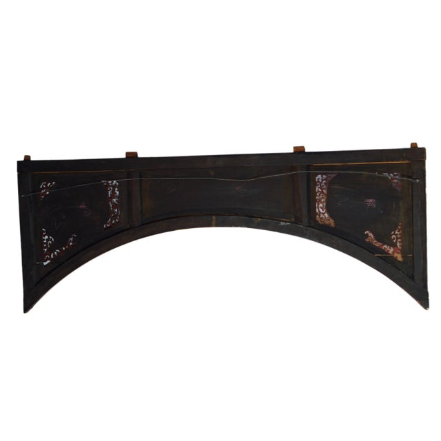 Mid 19th Century Antique Chinese Hand-Carved Wooden Sign For Sale - Image 5 of 11