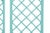 David Francis X & Diamond Headboard Twin - Turquoise For Sale - Image 4 of 5