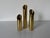 Mid Century Modern Danish Brass Cylinder Candle Holders – Set of 3 For Sale - Image 9 of 10