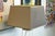 A 1980s lucite and chrome table lamp. A lovely little table lamp with a two panel lucite frame, connected with chrome...