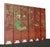 Antique Oriental Asian Red Coromandel Six Panel Folding Screen Birds in Garden For Sale - Image 4 of 16