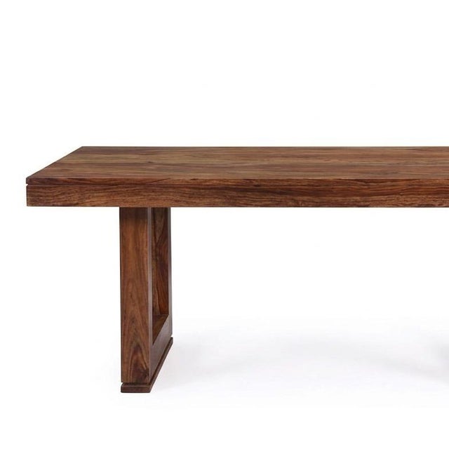Traditional Norwella Wooden Rectangular Dining Table by Loomlan For Sale - Image 3 of 3