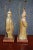 Wood Chinese Pine & Mahogany Carved Lamps For Sale - Image 7 of 8