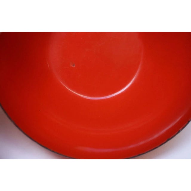 Set of Five Finnish Modern Red Enamel Nesting Bowls by Kaj Franck for Finel For Sale - Image 18 of 18
