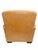 Contemporary Caramel Tan Leather Club Armchair With Curving Arms For Sale - Image 3 of 4