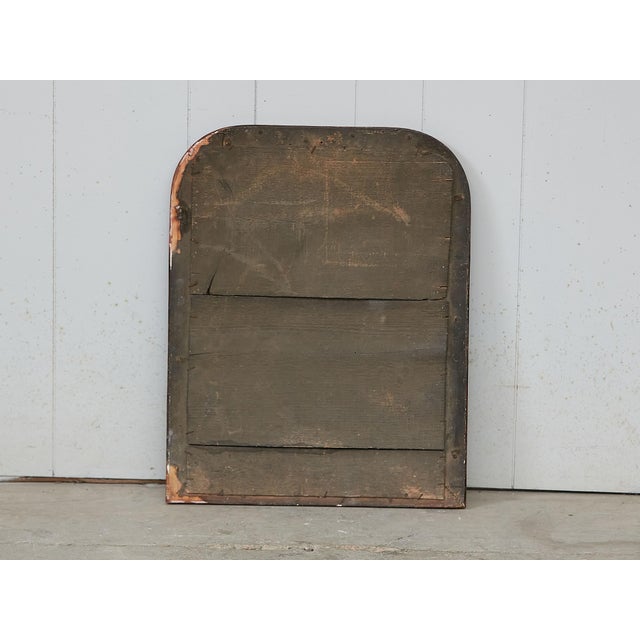 Brown French 1900s Louis-Philippe Inspired Mirror with Faux Tortoise Painted Frame For Sale - Image 8 of 8
