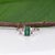1.1Ct Indicolite Tourmaline Ring With Pink Sapphire Accents: Solid 14k Gold, Size 6.75 For Sale In Columbus - Image 6 of 10