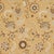 SAMPLE - Schumacher Alessia Floral Fabric In Gold For Sale