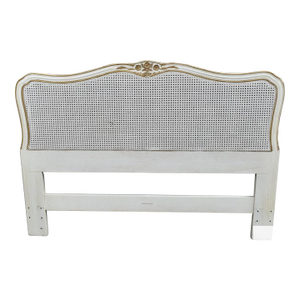 Vintage Henredon Full Size French Provincial Style Headbord W/Cane Backing