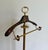1940s Neoclassical Style Brass and Wood Valet Stand on Casters For Sale - Image 6 of 12