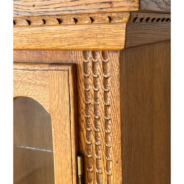 1930s Danish Oak Cabinet With Hidden Drawer For Sale In New York - Image 6 of 11