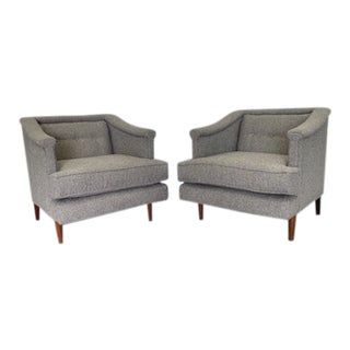 Mid Century Edward Wormley for Dunbar Lounge Chairs - a Pair For Sale