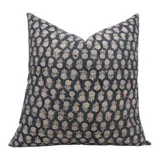Fabdivine Decorative Cushion Cover 16x16 Inch Block Printed - Tulsi Buti For Sale