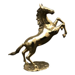 Mid Century Brass Horse, Italy, 1950s For Sale