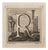 Luigi Vanvitelli, Letter R, Etching, 18th Century For Sale