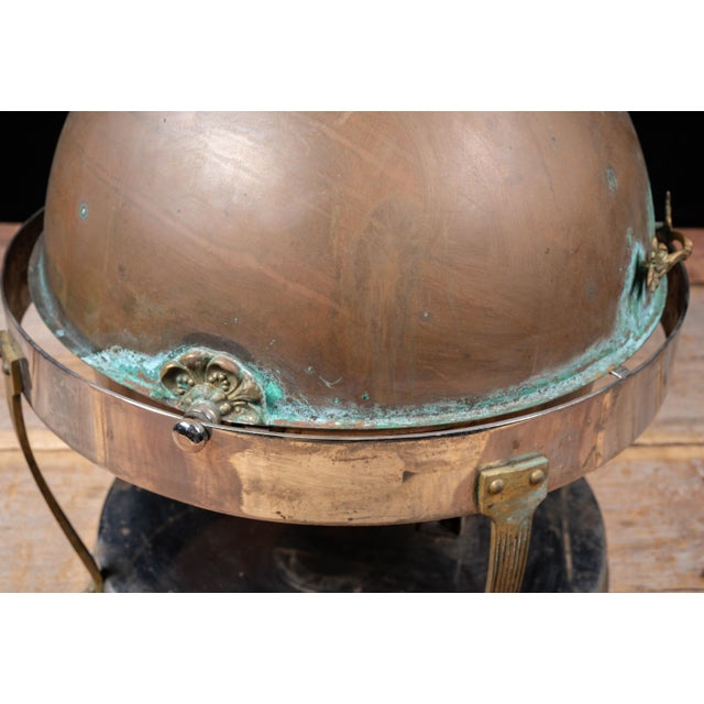 Antique Copper Rolltop Chafer Servers - Set of Four For Sale - Image 11 of 18