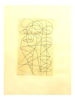 André Lanskoy - Composition - Original Etching 1960