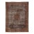 19th Century Antique Mahal Wool Rug With Faded Indigo & Rust Medallion For Sale