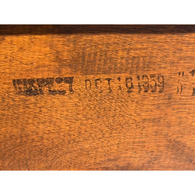 Heywood Wakefield Pair of Side Tables Walnut Made 1959 For Sale - Image 11 of 13