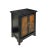 Chinoiserie Chinese Distressed Black Yellow Scenery Graphic End Table Nightstand For Sale - Image 3 of 6