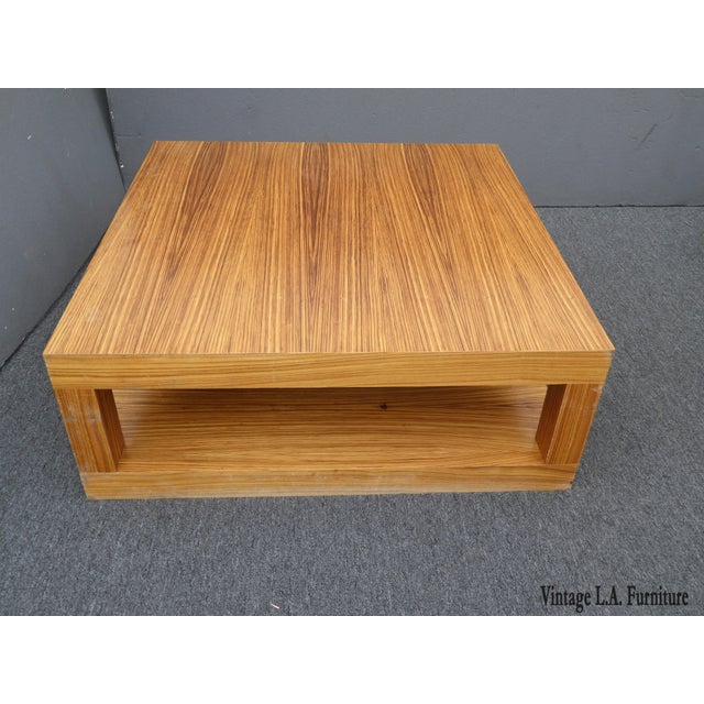 Danish MidCentury Modern Laminate Square Coffee Table Chairish