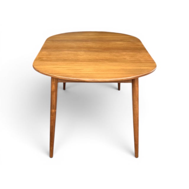 1960s 1960s Danish Modern Teak Expandable Oval Dining Table With Two Leaves For Sale - Image 5 of 13