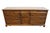 American Bassett Furniture Solid Walnut Early American 72" Triple Door Dresser 260-2060-247 For Sale - Image 3 of 15