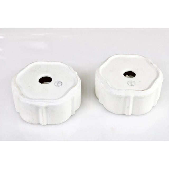 Ceramic Candleholders by Wilhelm Kåge for Carrara, Set of 2 For Sale - Image 3 of 4