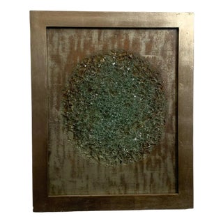 Planet, Patinated Wood & Glass For Sale