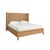 Contemporary Matthew Izzo Home Dolly Queen Winged Rattan Bedframe For Sale - Image 3 of 10