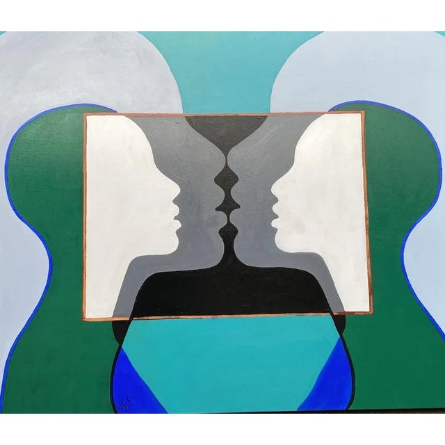 2020s Marie Bec, Composition, 2022, Mixed Media & Acrylic on Canvas For Sale - Image 5 of 7