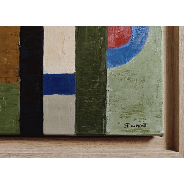 Connivence, Contemporary Abstract Landscape, Oil Painting Framed by Sophie Dumont For Sale - Image 6 of 7