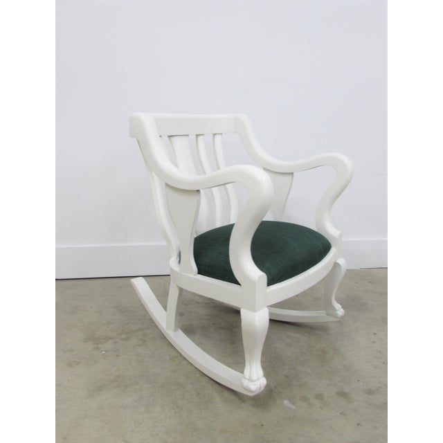 Antique Empire Revival Claw Foot Rocking Chair Chairish